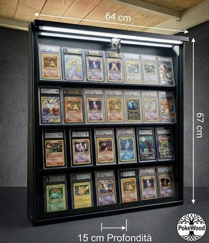 Pokemon teca legno - , espositore