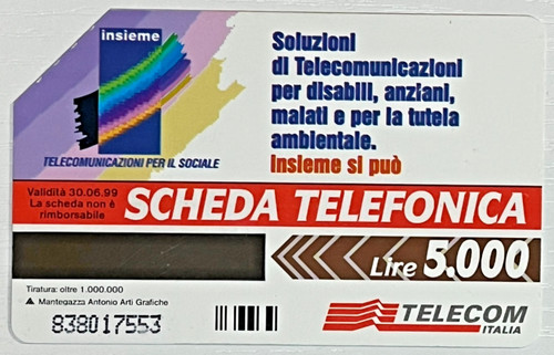 Carta telefonica insieme - telefonica,